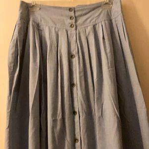 Vintage Sergio Valente Pleated Maxi Skirt